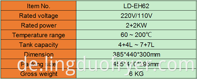 Electric Fryer Product Details